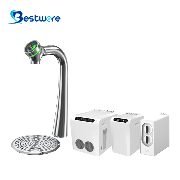 4 in 1 Commercial Sparkling Water Dispenser with Standalone RO Filtration - Undercounter